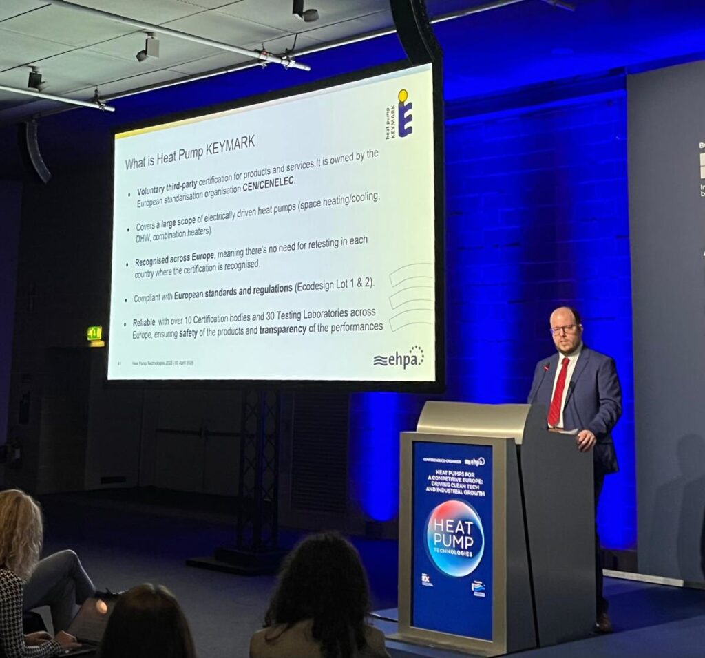 KEYMARK at Heat Pump Technologies 2025. Photo: EHPA